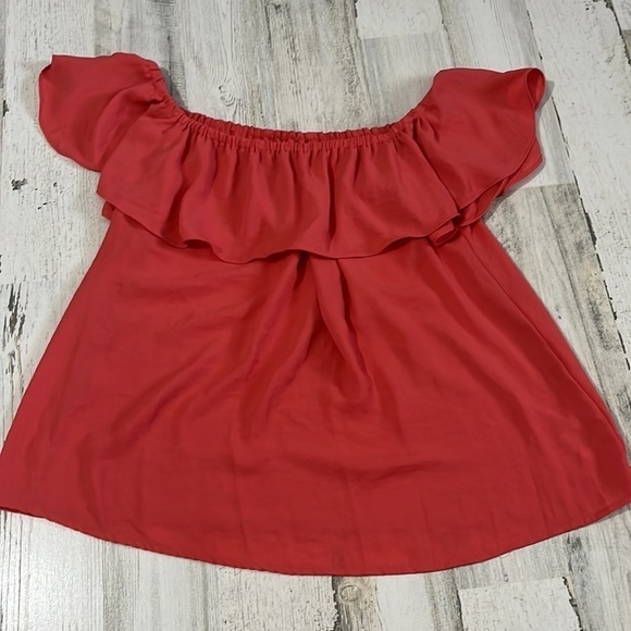 Anthropologie Maeve Ruffle Off Shoulder Top Size Small - Picture 3 of 8